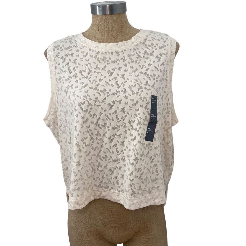 All in Motion Cropped Active Cropped Tank Cream